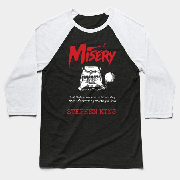 Misery cover tribute Baseball T-Shirt by MonkeyKing